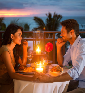 Lovers on a date: Fake love quotes